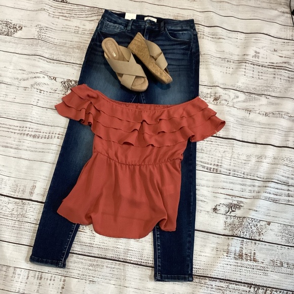 1105. KanCan Signature High-Rise Skinny Jeans Dark Blue Denim NWT Size 31x31 - Picture 6 of 7